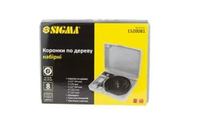 Набор коронок по дереву SIGMA 8шт 64-127мм кейс 1520081