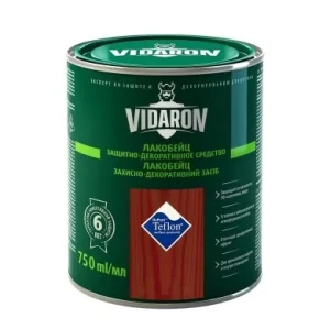 Деревозащитное средство VIDARON лакобейц натуральный тик 0,75л