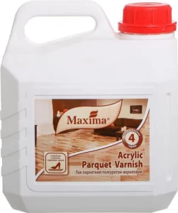 Лак MAXIMA паркетный Acrylic parquet varnish полиуретан-акриловый 2,5л глянцевый