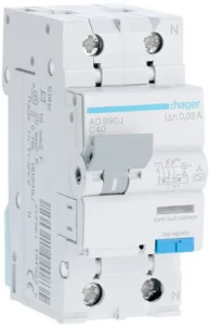 Дифференциальный автомат HAGER 1+N 40A 30 mA С 6 КА A 2м AD990J