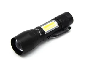 Фонарик аккумуляторный BL-513 - XPE+COB zoom +BOX.microUSB 3реж.