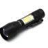 Фонарик аккумуляторный BL-513 - XPE+COB zoom +BOX.microUSB 3реж.