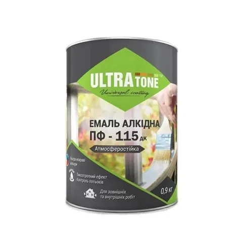 Эмаль алкидная ДНЕПР-КОНТАКТ ULTRAtone ПФ-115 темно-зеленая 0,9 кг Эмаль алкидная ДНЕПР-КОНТАКТ ULTRAtone ПФ-115 темно-зеленая 0,9 кг