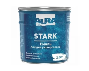 Эмаль алкидная универсальная AURA STARK белая 2,8 кг