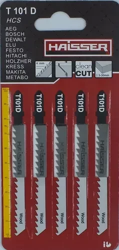 Пилочка для електролобзика HAISSER T101D 75мм 1шт 4/611171 Пилочка для електролобзика HAISSER T101D 75мм 1шт 4/611171