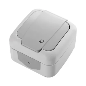 Розетка VIKO Palmiye 1-я заземлением IP54 наружная серая 5508