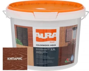Лазурь для древесины AURA ColorWood 2,5 л кипарис.