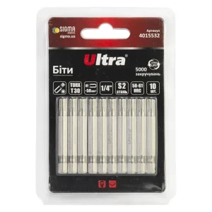 Бита Sigma Ultra Torx T30 50мм блистер 10шт 4015532