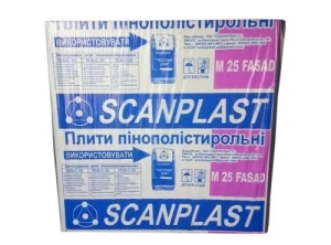 Пенопласт SCANPLAST М 25 Universal 1000*1000*30мм