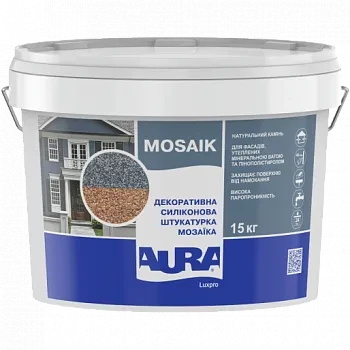 Штукатурка AURA Luxpro Mosaik M15 зерно 1,5мм В253 15кг Штукатурка AURA Luxpro Mosaik M15 зерно 1,5мм В253 15кг