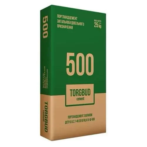 Цемент TORGBUD ПЦ-ИИ/А-Ш М-500 25кг Цемент TORGBUD ПЦ-ИИ/А-Ш М-500 25кг