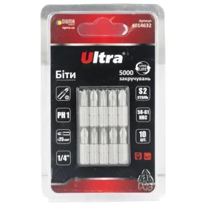 Бита Sigma Ultra PH 1*25мм блистер 10шт 4014632