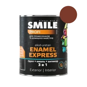 Краска молотковая 3 в 1 SMILE EXPRESS 0,7л светло-коричневая
