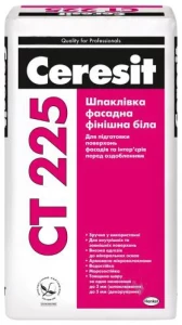 Штукатурка фасадная CERESIT СЕ-225 25кг белая