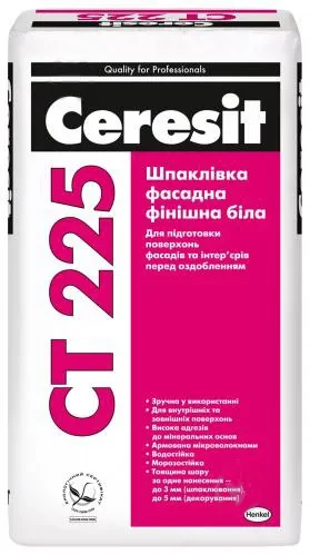 Штукатурка фасадная CERESIT СЕ-225 25кг белая Штукатурка фасадная CERESIT СЕ-225 25кг белая