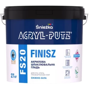 Шпаклевка SNIEZKA Acryl-Putz FS20 финиш 30кг