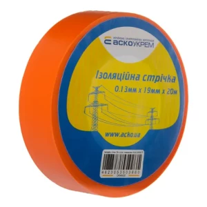 Изоляционная лента АСКО 0,13*19мм 20м красная
