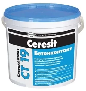 Грунтовка CERESIT СТ-19 Бетонконтакт 7,5кг