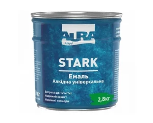Эмаль алкидная универсальная AURA STARK светло-зеленая 2,8 кг