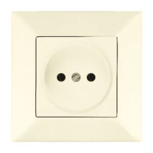 Розетка VIKO Meridian 1-я без заземления крем
