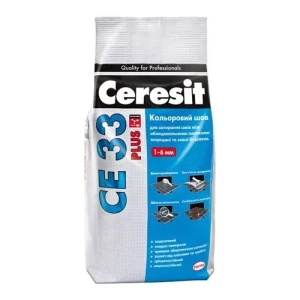 Затирка CERESIT СЕ-33 серая 2кг