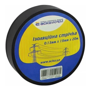 Изоляционная лента АСКО 0,13*19мм 20м черная