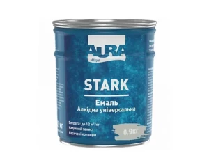 Эмаль алкидная универсальная AURA STARK светло-серая 0,9 кг