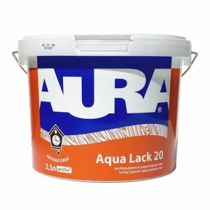 Лак AURA Aqua Lack 20 интерьерный полуматовый 2,5л.
