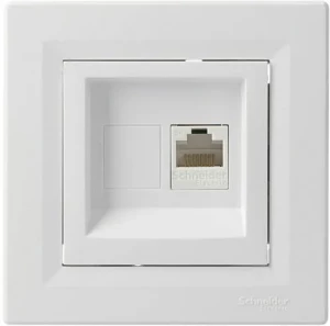 Розетка SCHNEIDER Asfora RJ45 UTP компьютерная белая