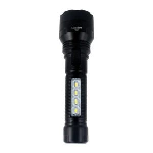 Фонарик аккумуляторный LEBRON L-HL-40.ABS.черный 2W+0,8W 1200mAh 15-15-40