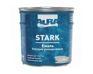 Эмаль алкидная универсальная AURA STARK светло-серая 2,8 кг