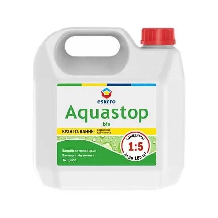 Грунтовка от плесени ESKARO Aquastop Bio 3л концентрат Грунтовка от плесени ESKARO Aquastop Bio 3л концентрат