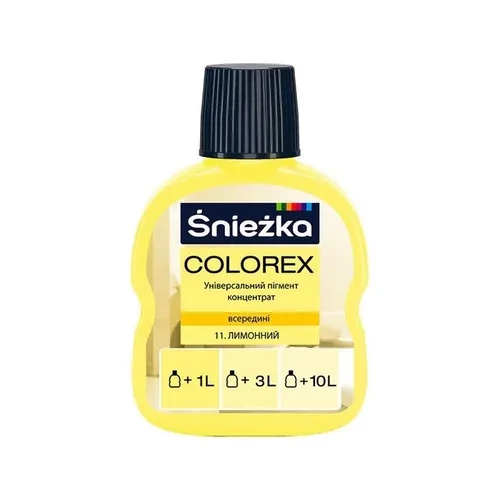 Краситель SNIEZKA Colorex 100мл 11 лимонный Краситель SNIEZKA Colorex 100мл 11 лимонный