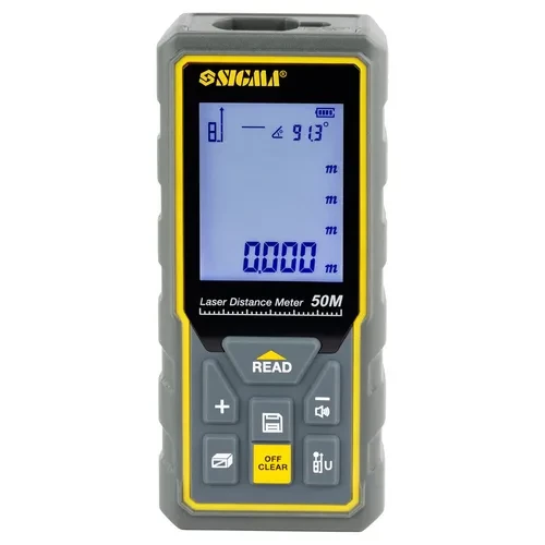 Лазерный дальномер SIGMA 50м+-2мм ІР54 3727411 Лазерный дальномер SIGMA 50м+-2мм ІР54 3727411