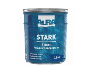 Эмаль алкидная универсальная AURA STARK синяя 0,9 кг