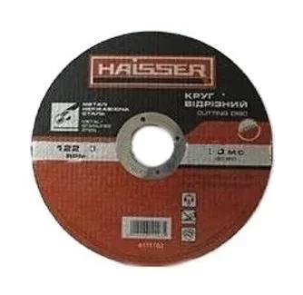Круг отрезной по металлу и нержавеющей стали HAISSER 125*1,6*22,2мм Круг отрезной по металлу и нержавеющей стали HAISSER 125*1,6*22,2мм