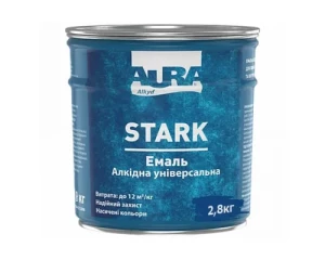 Эмаль алкидная универсальная AURA STARK синяя 2,8 кг