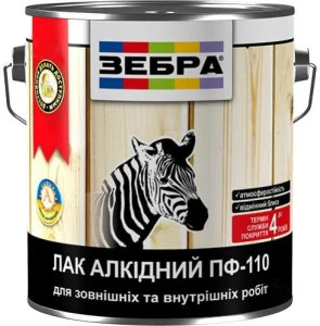 Лак ZEBRA ПФ-110 2,5 кг глянцевый.