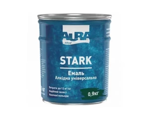 Эмаль алкидная универсальная AURA STARK темно-зеленая 0,9 кг