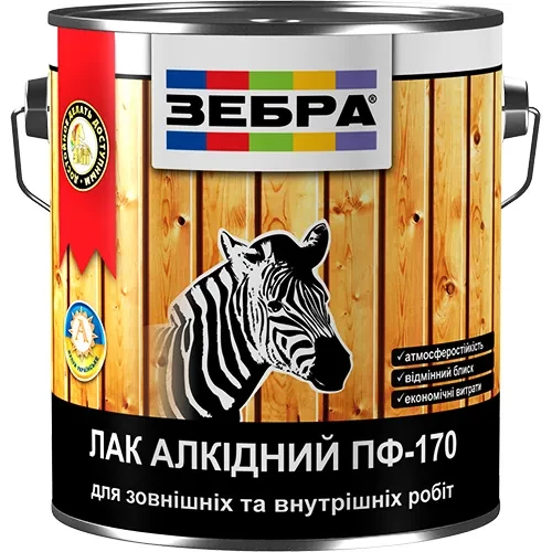 Лак ZEBRA ПФ-170 0,75л Лак ZEBRA ПФ-170 0,75л