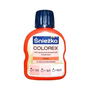 Краситель SNIEZKA Colorex 100мл 22 красно-оранжевый.