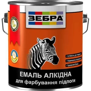 Эмаль напольная ZEBRA ПФ-266 2,8кг 85 желто-коричневая