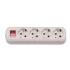 Колодка LUXEL 4-я из заземл. с преп. 7251