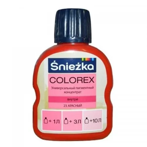 Краситель SNIEZKA Colorex 100мл 23 красный Краситель SNIEZKA Colorex 100мл 23 красный