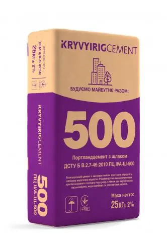 Цемент KRYVYI RIG CEMENT М-500 25кг Цемент KRYVYI RIG CEMENT М-500 25кг