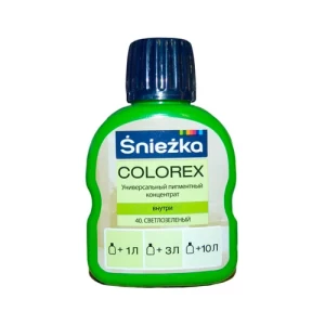 Краситель SNIEZKA Colorex 100мл 40 светло-зеленый