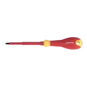 Отвертка диэлектрическая WORKPRO PH0*75мм VDE 1000V WP341027