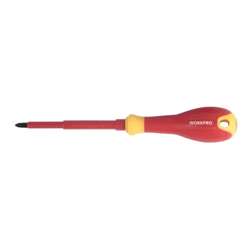 Отвертка диэлектрическая WORKPRO PH0*75мм VDE 1000V WP341027