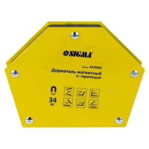 Магнит для сварки Sigma трапеция 34кг 45/90/135 4270361