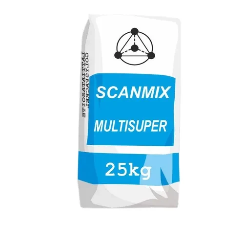 Клей для плитки SCANMIX MULTISUPER 119 25кг серый Клей для плитки SCANMIX MULTISUPER 119 25кг серый